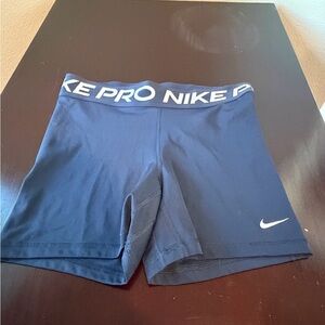 Nike Women's Athletic Shorts in Navy Blue